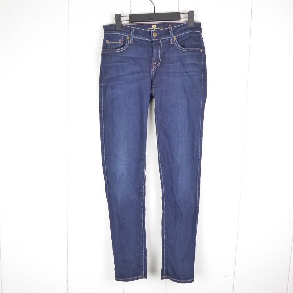 7 Seven for All Mankind Jeans Womens SZ 26 Slim Cigarette Low Rise Skinny Casual